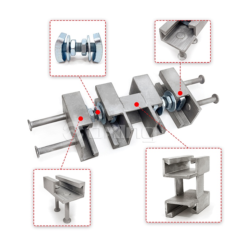 Chiny prefabrykowane akcesoria betonowe dostawca OEM Nit 49*30 Rzut w kanale Anchor Channel Channel